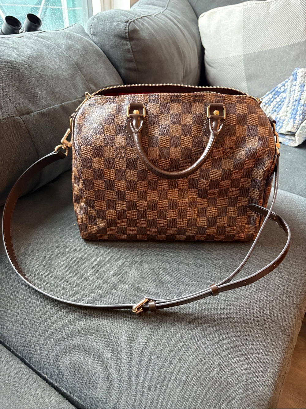 Louis Vuitton Speedy Bandoulière 30 Damier Ebene